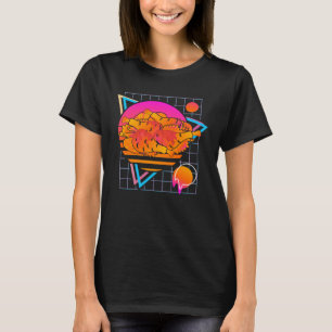 Camiseta Pollo frito retro vintage estilo años 80
