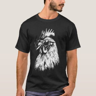 Camiseta Pollo fumando cigarrillo