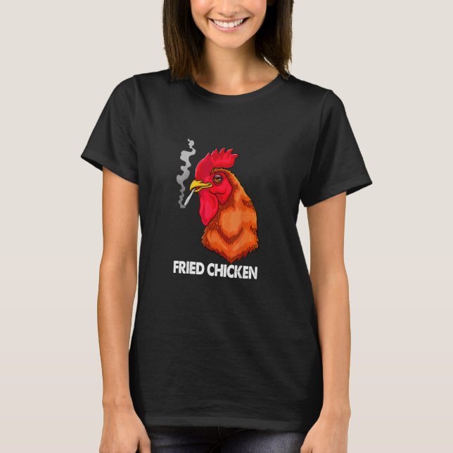 Camiseta Pollo Fumando Frito Activa Tu Modo de Humor (Anverso)