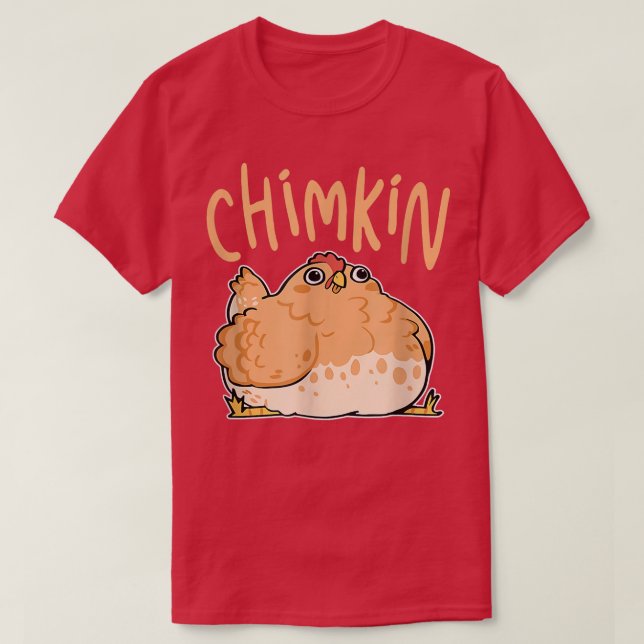 Camiseta Pollo Funny Grasa Chimkin  (Diseño del anverso)