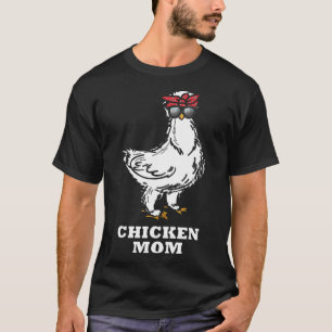 Camiseta Pollo - Gafas de sol ricas para mamá de pollo de S