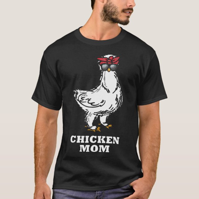 Camiseta Pollo - Gafas de sol ricas para mamá de pollo de S (Anverso)