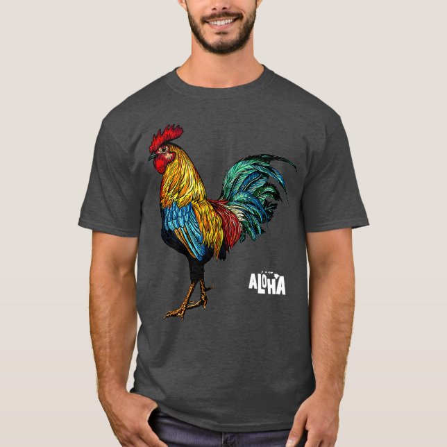 Camiseta Pollo galardonado Hawaii Aloha Hawaii (Anverso)