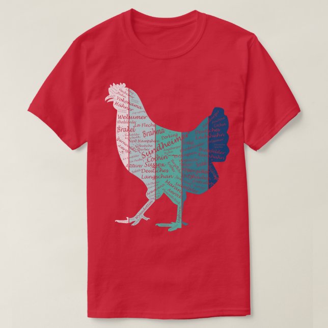 Camiseta Pollo: gallo Hen Chick (Diseño del anverso)