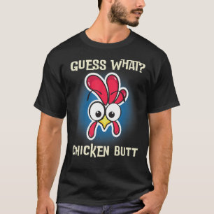 Camiseta Pollo gracioso dice adivinar qué gallo de granja
