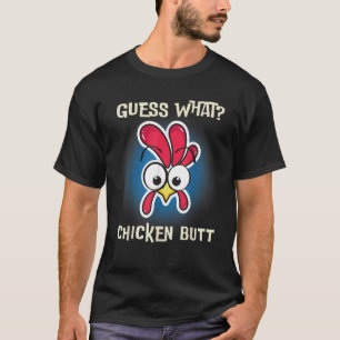 Camiseta Pollo gracioso dice adivinar qué gallo de granja
