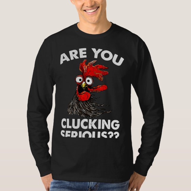 Camiseta Pollo granjero serio   (Anverso)