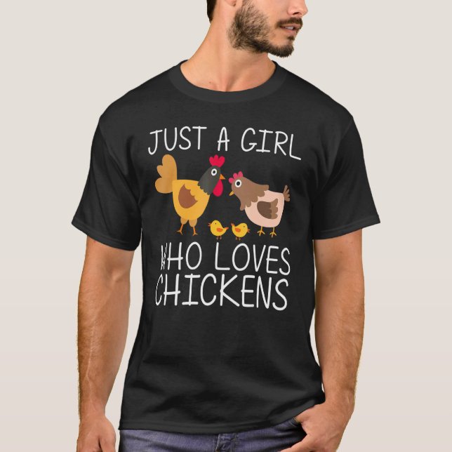 Camiseta Pollo Guay Para Chicas Kid Rooster Hen Chicks Poul (Anverso)