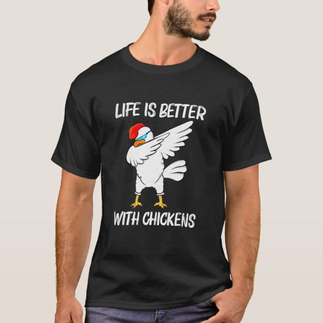 Camiseta Pollo Guay Para Hombres Mujeres Rooster Animal Bir (Anverso)