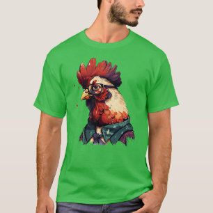 Camiseta Pollo Hipster 3