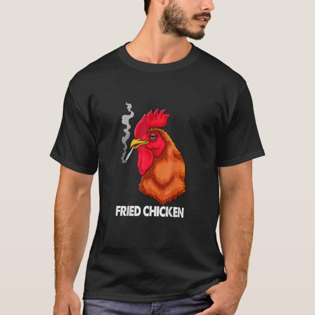 Camiseta Pollo humeante al aire libre Pon tu humor en march (Anverso)