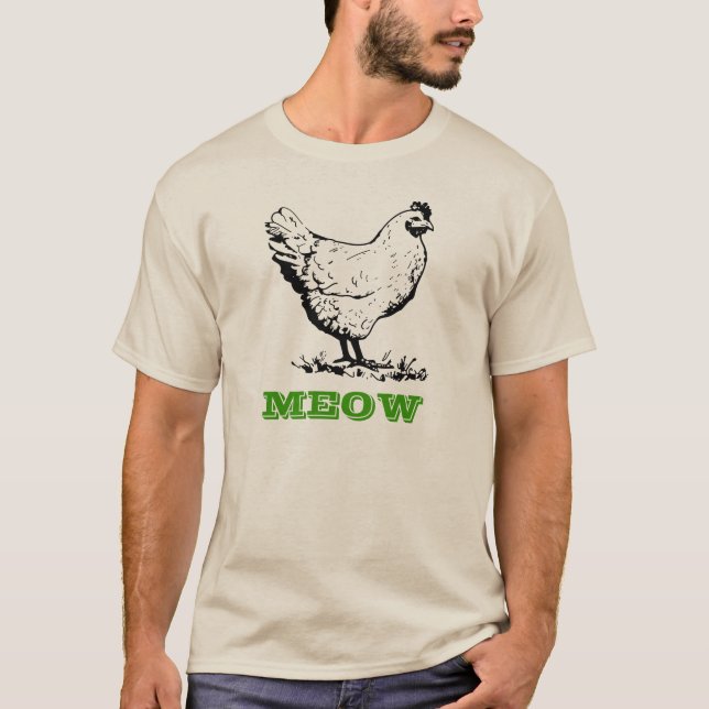 Camiseta Pollo ir Meow T-Shirt (Anverso)