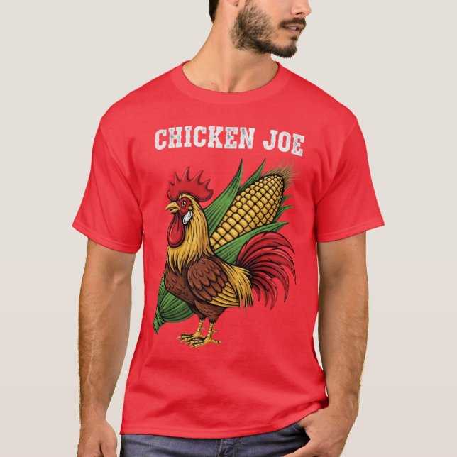 Camiseta Pollo Joe con Maíz (Anverso)