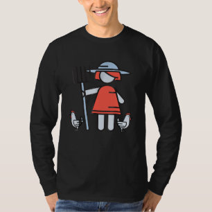 Camiseta Pollo Lady Farmer Granja Esposo de vida