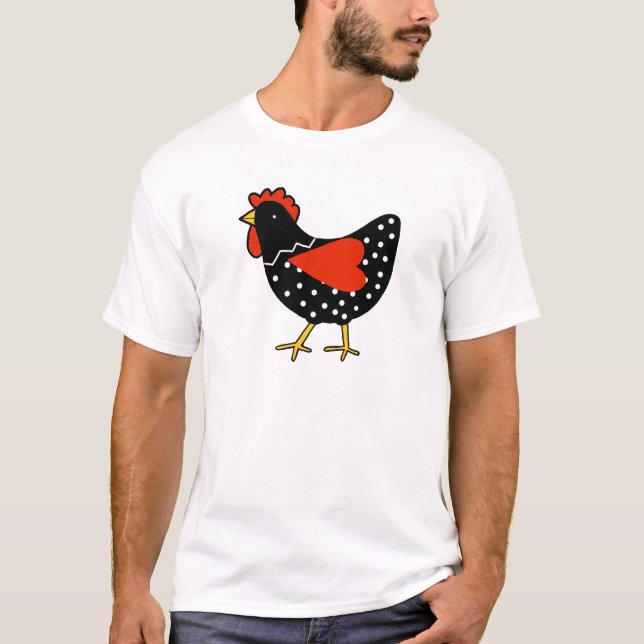 Camiseta Pollo lindo del lunar (Anverso)