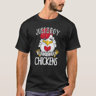 Camiseta Pollo Lindo Gráfico Para Niños Hombres Pollos