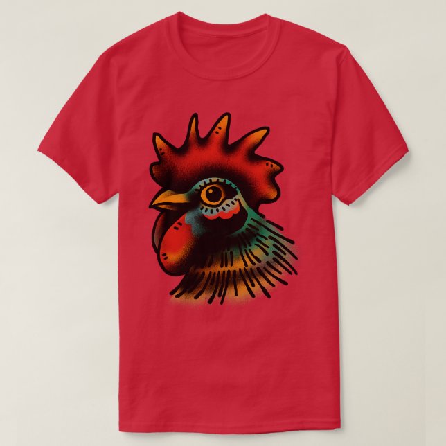 Camiseta Pollo macho (Diseño del anverso)