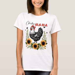 Camiseta Pollo Mama Granjero de Pollos Retro