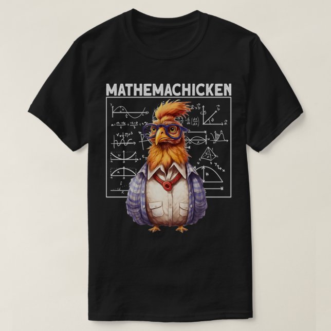 Camiseta Pollo matemático (Diseño del anverso)