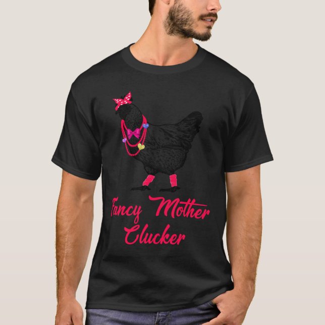 Camiseta Pollo materno de moda (Anverso)