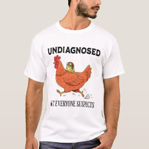 Camiseta Pollo montado en rana, no diagnosticado pero todos