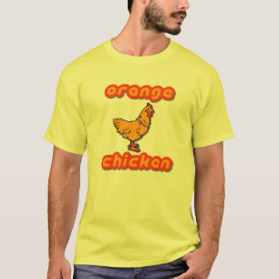 Camiseta pollo naranja