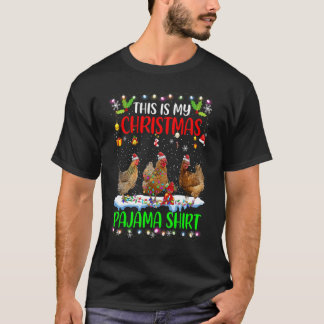 Camiseta Pollo Navidad 2022 Esta Es Mi Pijama De Navidad