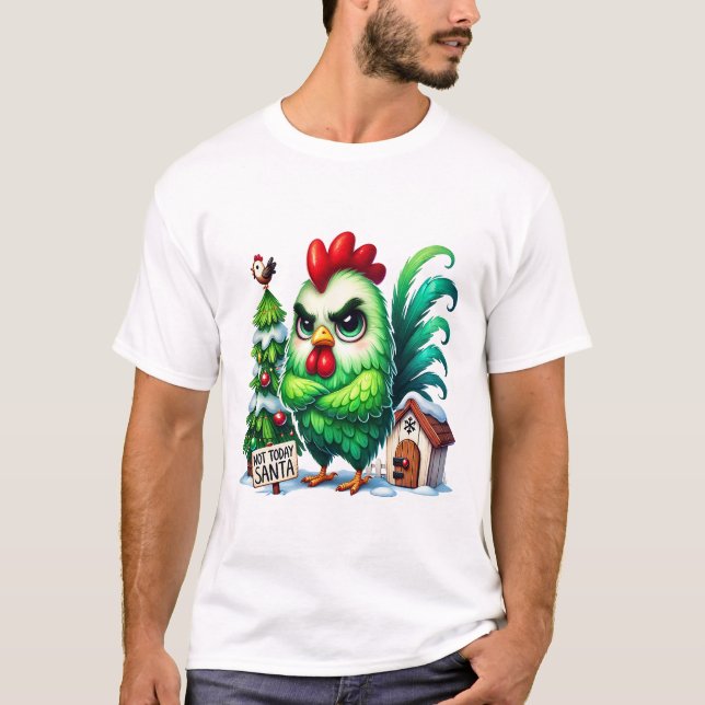 Camiseta Pollo navidad gruñón (Anverso)