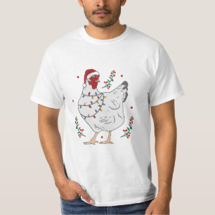 Camiseta Pollo navideño