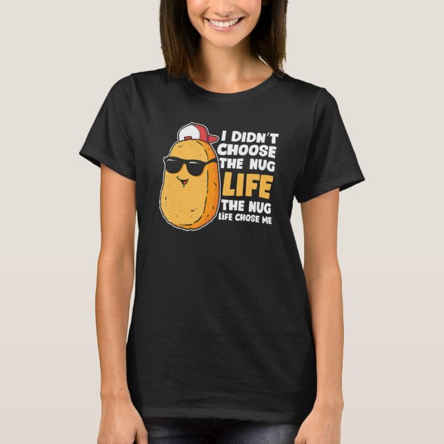Camiseta Pollo Nugget Hug Life Pollo frito Nugget Rápido (Anverso)