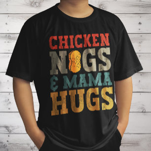 Camiseta Pollo Nugs y Abrazos de Mamá Niño Amante de los Nu