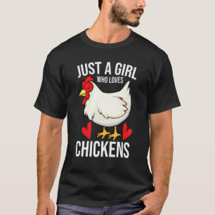 Camiseta Pollo Para Chicas Aves De Cultivo De Gallina