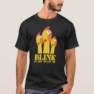 Camiseta Pollo Para Hombres Blink Si Me Quieres