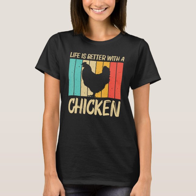 Camiseta Pollo Para Hombres Mujeres Agricultoras De Pollos  (Anverso)