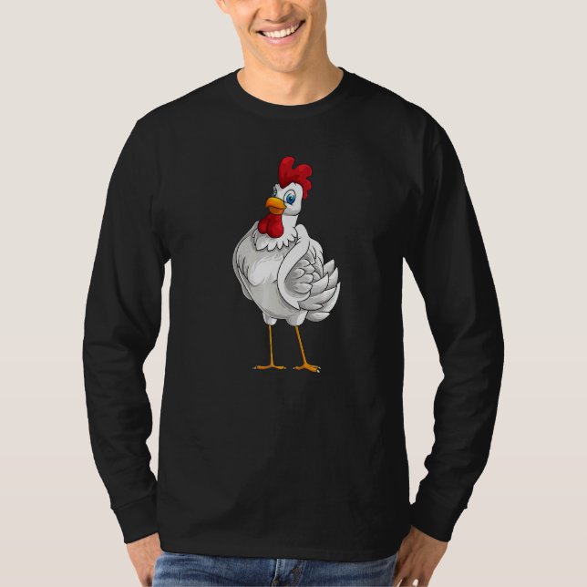 Camiseta Pollo Para Hombres Mujeres Gallinas De Aves (Anverso)