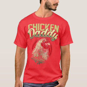 Camiseta Pollo para hombres papi pollo agricultor