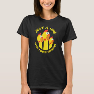 Camiseta Pollo Para Mujeres Solo Una Chica Que Ama Los Pi