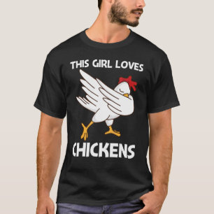 Camiseta Pollo Para Niñas Avicultura De Niños Gallo Huevo
