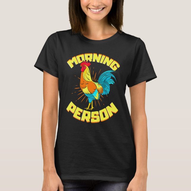 Camiseta Pollo Persona de la Mañana (Anverso)