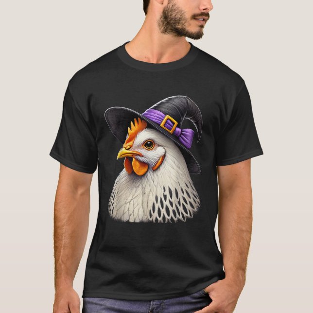 Camiseta Pollo picante Gracioso Pollo Lover Halloween Spook (Anverso)