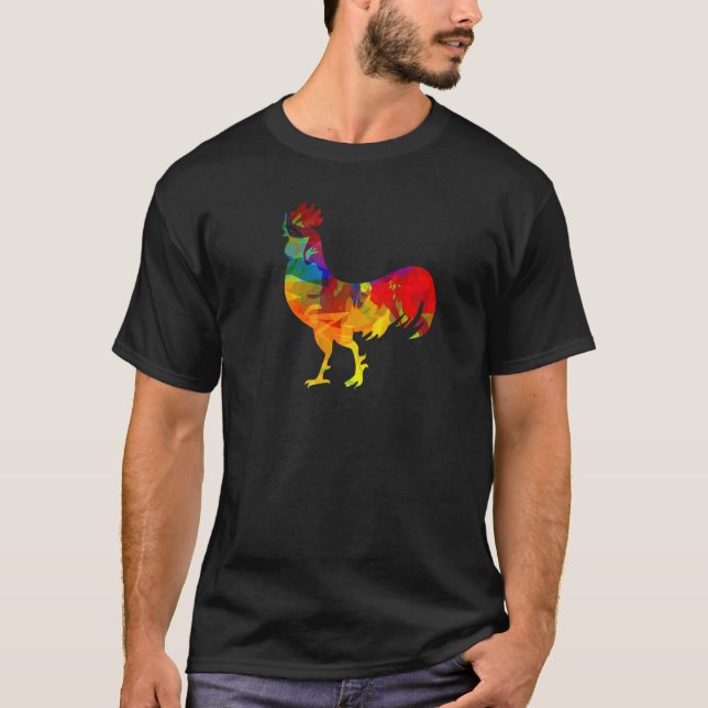 Camiseta Pollo Poligonal  Pollo Pollo (Anverso)