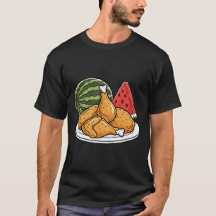 Camiseta Pollo, Pollo Frito Y Sandía Vibra De Picnic
