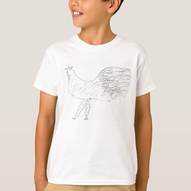 Camiseta Pollo por Kinsey (Anverso)