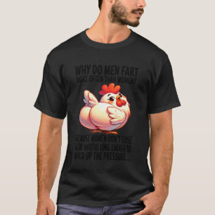 Camiseta Pollo - Por qué los hombres se tiran más pedos que