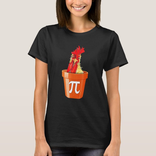 Camiseta Pollo Pot Pi Día Profesor de Matemáticas Estudiant (Anverso)