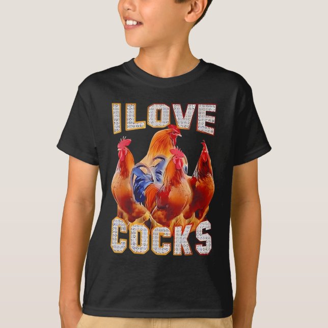 Camiseta Pollo que amo S (Anverso)