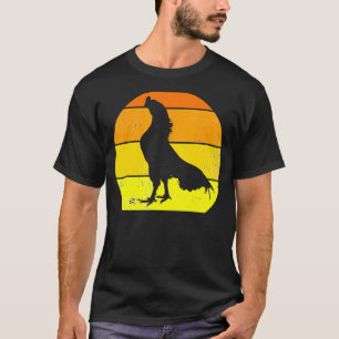 Camiseta Pollo Retro Silueta de Pollo Vintage Animal 70