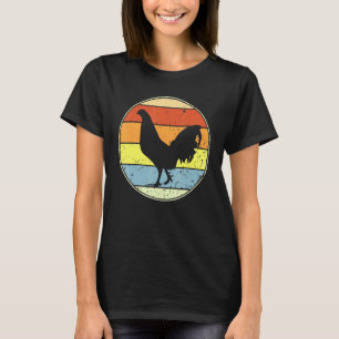 Camiseta Pollo Retro Silueta de Pollo Vintage Animales de G