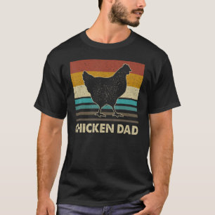 Camiseta Pollo retro vintage papá Farm Famer Sunset Padre