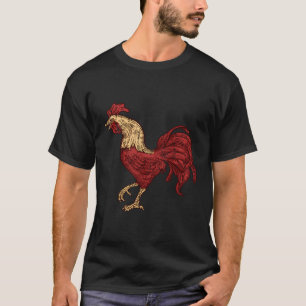 Camiseta Pollo Rojo de Rooster